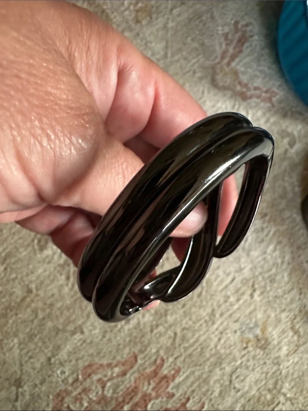 Lia Sophia Twisted Link Bracelet - Black